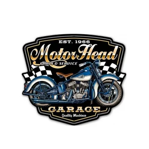 Placa de Parede "Motor Head"