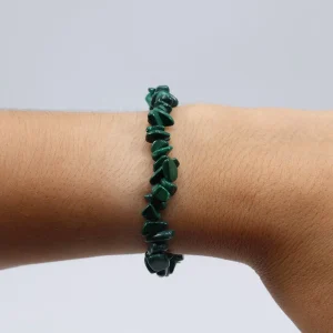 Pulseira Malaquite Elástica