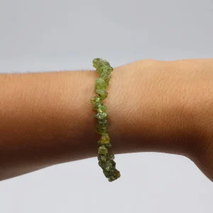 Pulseira Peridoto Elástica
