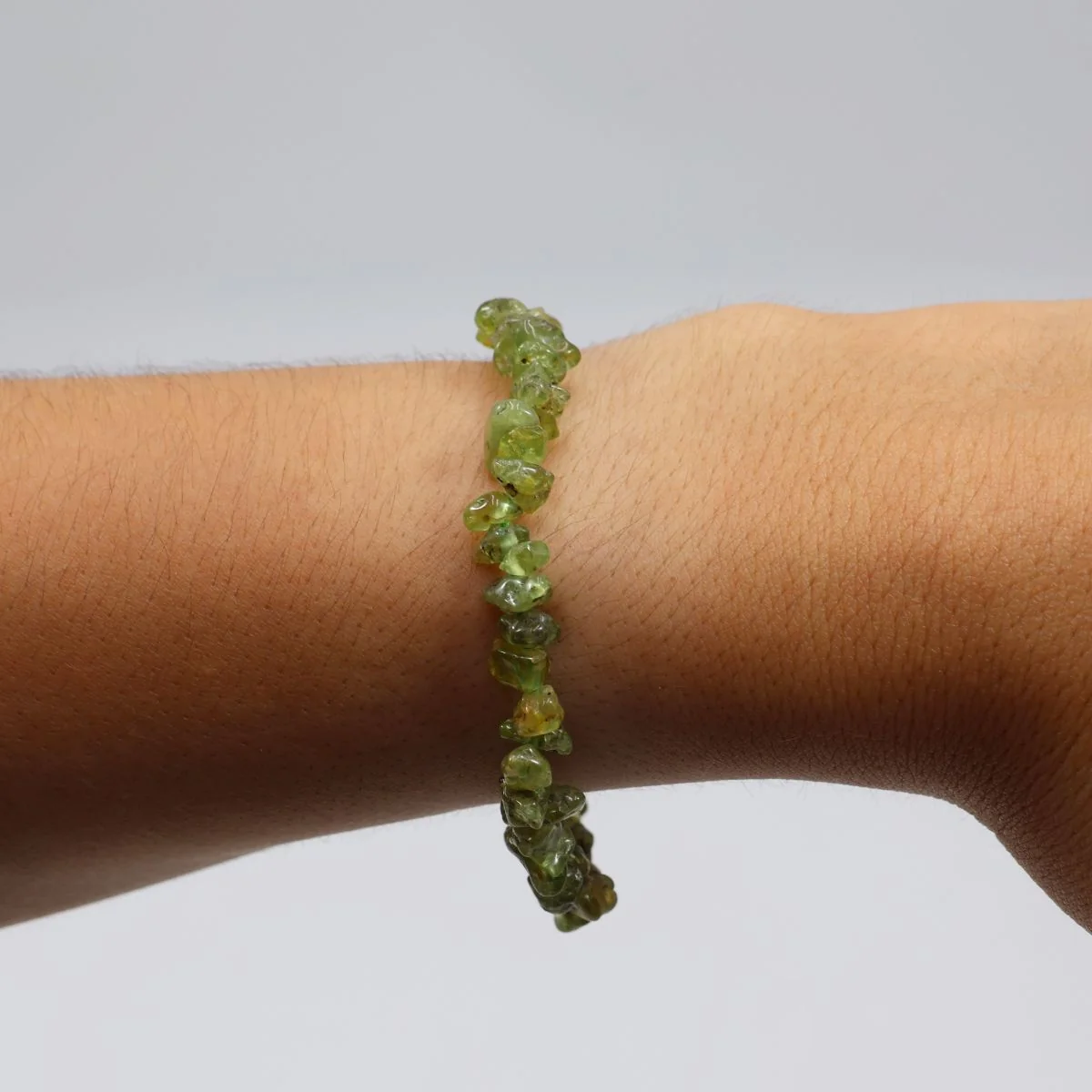 Pulseira Peridoto Elástica