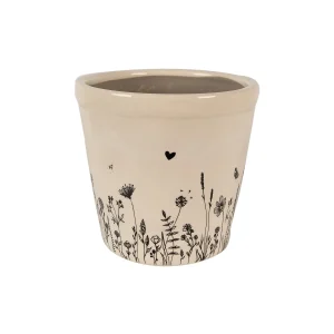 Vaso Flores Pretas Clayre & Eef