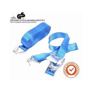 Cinta de amarre de 6 m, 25 mm, 800 kg.