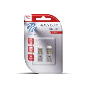 Blíster 2 Lámparas W5W T10 24V 9 LEDs M-Tech