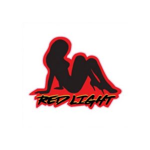 Autocolante Red Light Lady